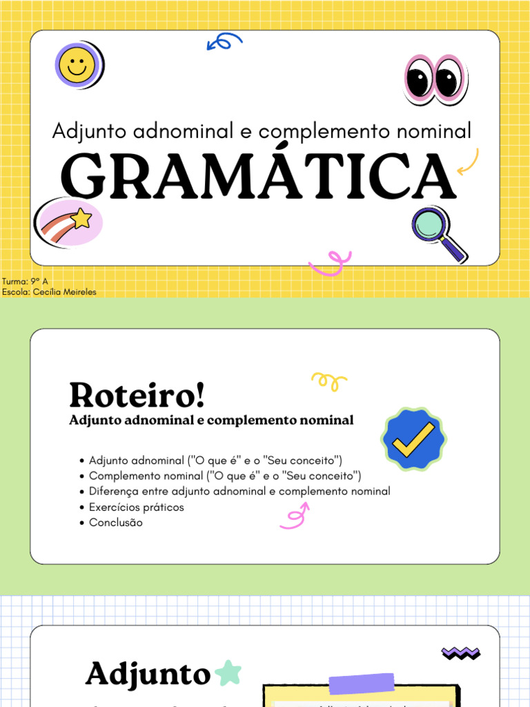 Adjunto Adnominal e Complemento Nominal - 20241119 - 135954 - 0000 ...