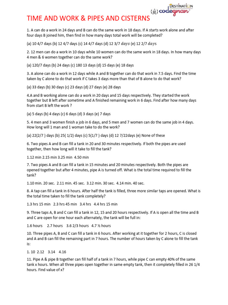 Pipes And Cisterns Pdf Hydraulic Engineering