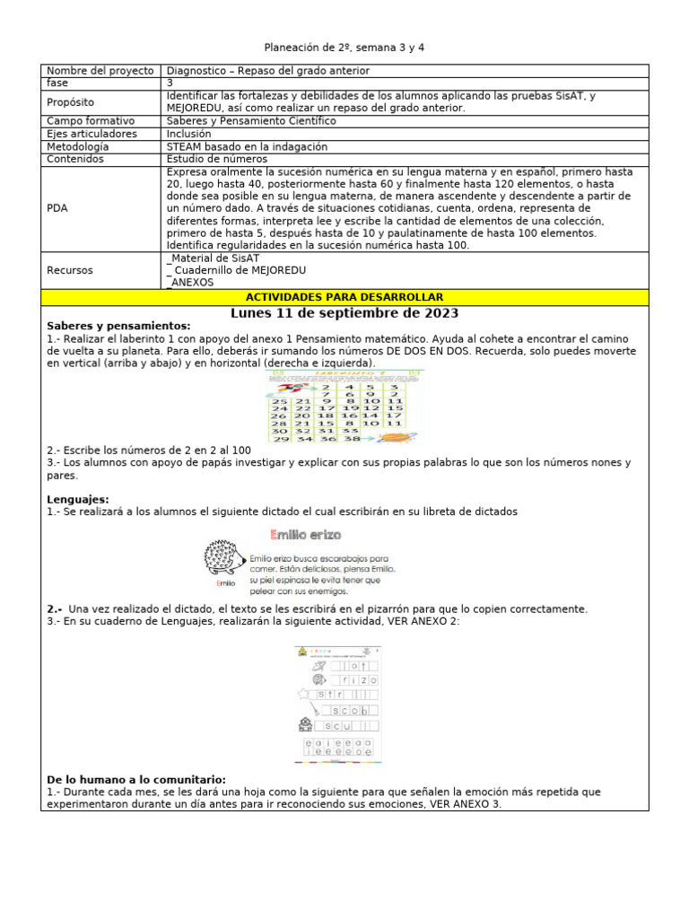 Semana 3, 4 | PDF | Artes del Lenguaje y Comunicación