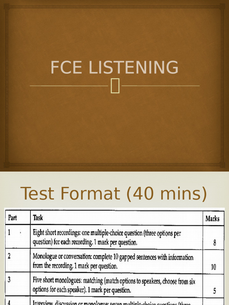 FCE Listening | PDF