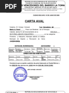 Constancia de Fe de Vida