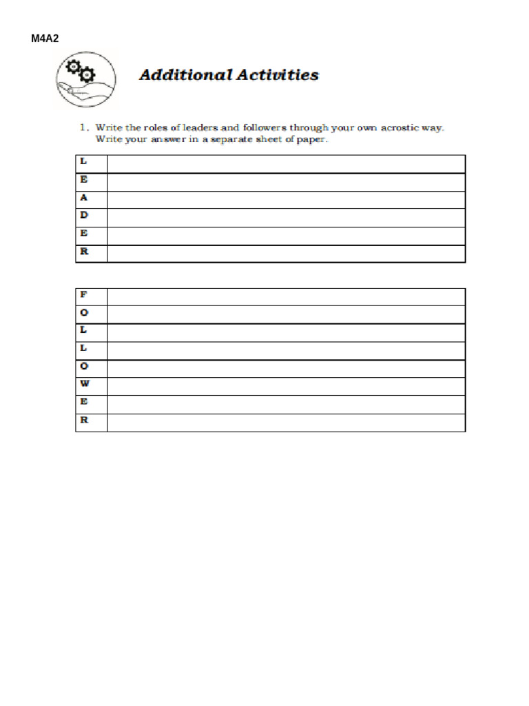 Activities | PDF