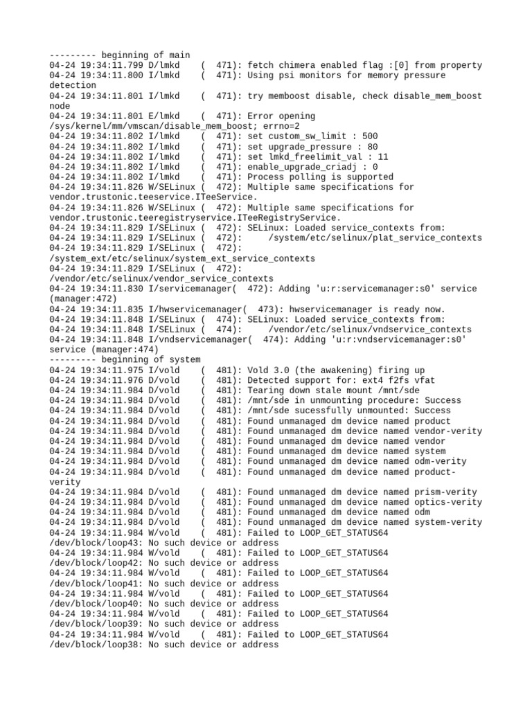 Android Memory Management Logs | PDF | Computing | Operating System ...