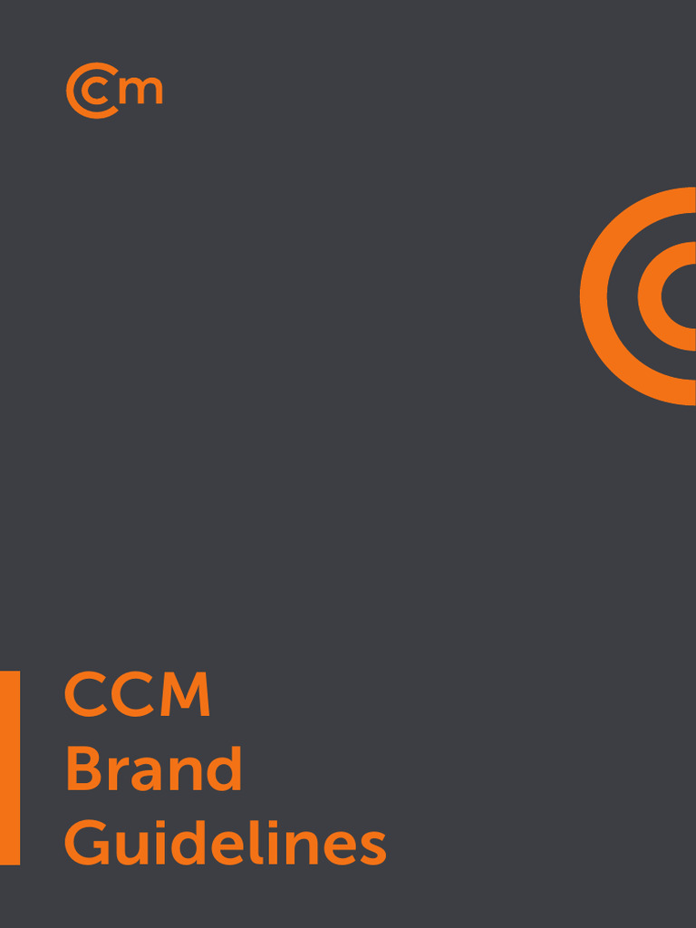 CCM Brand Guidelines Overview | PDF | Typography | Typefaces