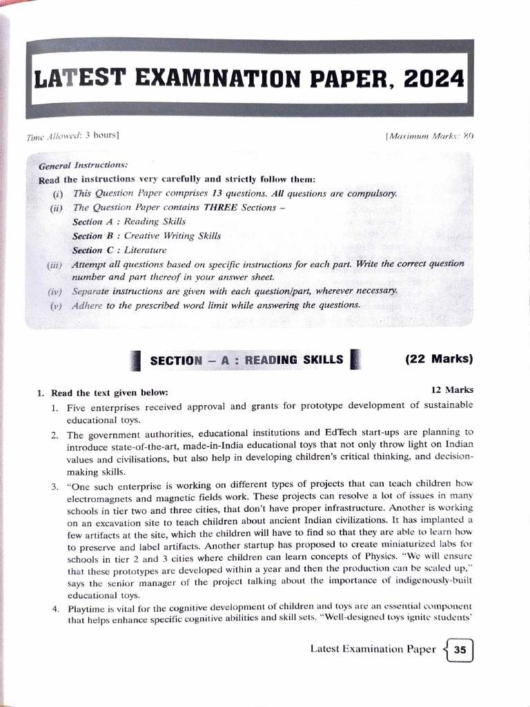 2024 Examination Paper Overview | PDF | Social Media | Popular Culture ...
