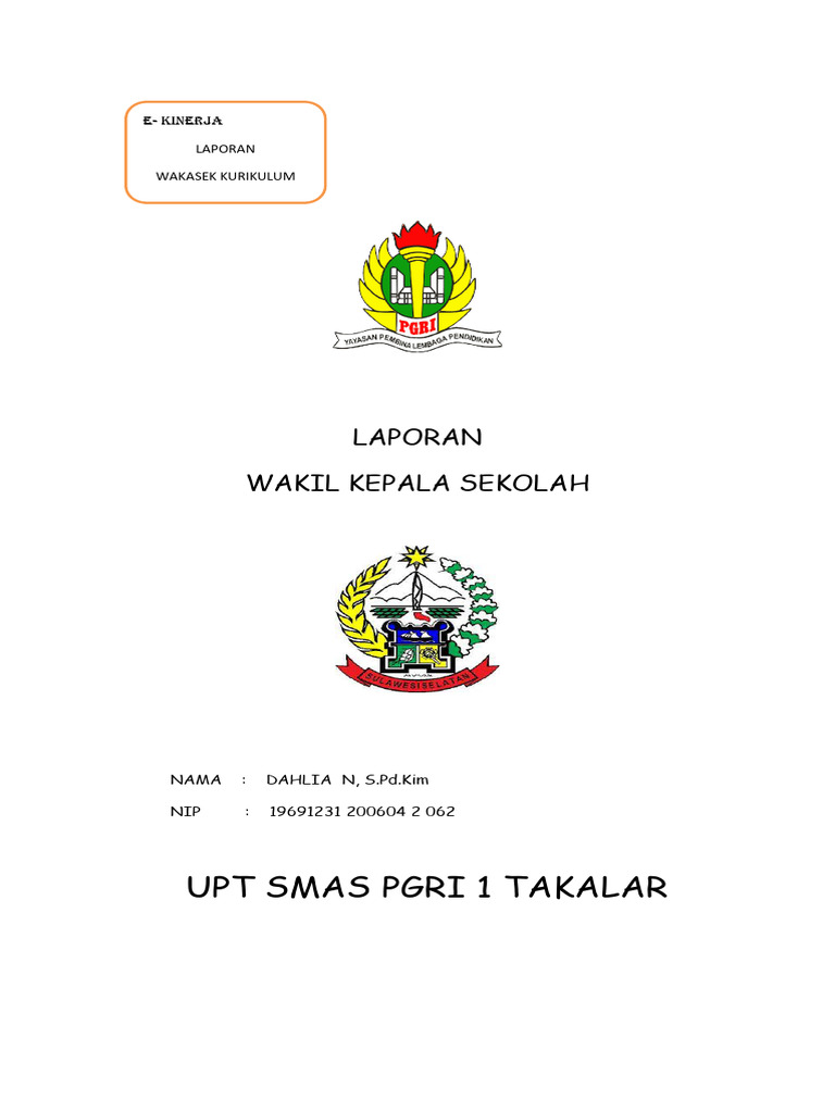 Laporan Wakasek Kurikulum Tahun 2024 - 2025 | PDF | Karier
