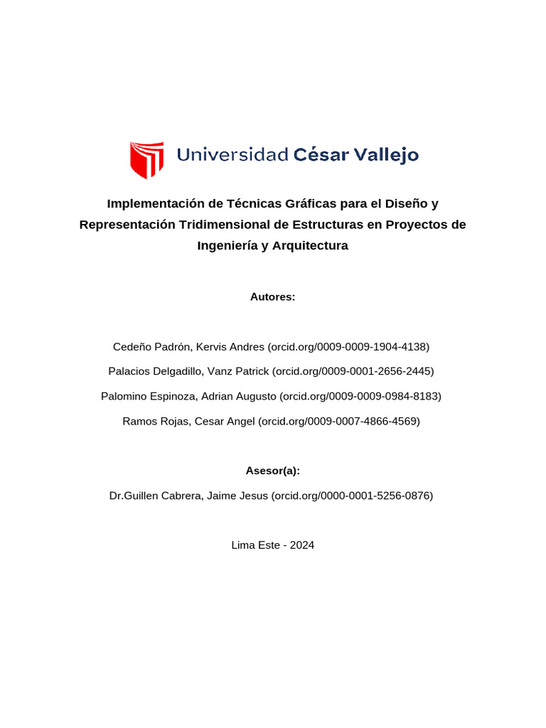 Implementación de Técnicas Gráficas para El Diseño y Representación ...