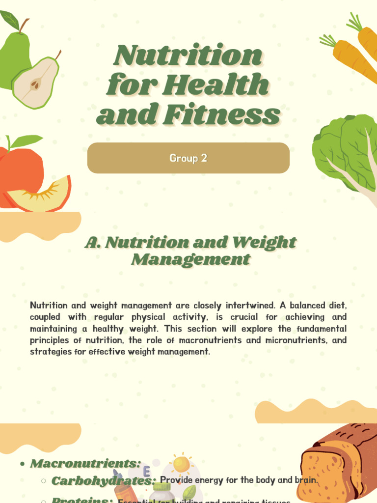 Nutrition for Health and Fitness Guide | PDF | Weight Management | Food ...