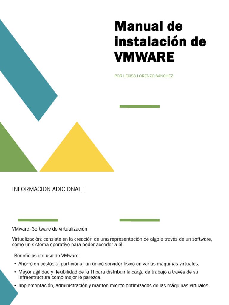 Guía de instalación de VMware 17.8.1 | PDF | V Mware | Software del sistema