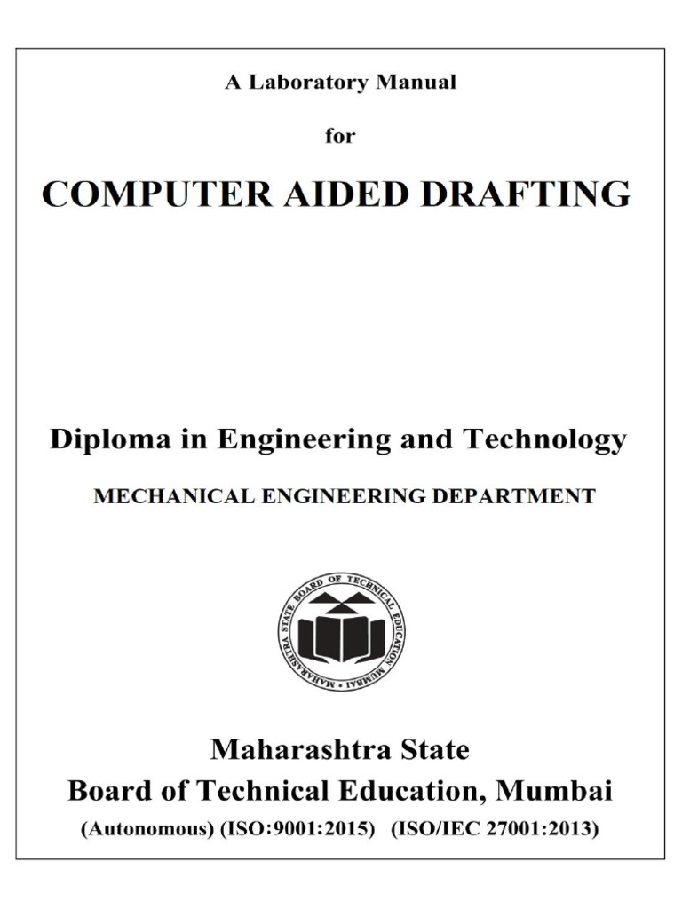 Computer Aided Drafting Practical Guide | PDF | Technical Drawing ...