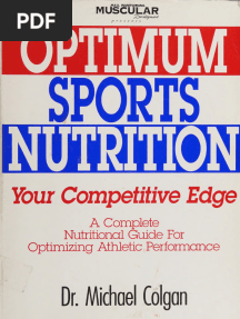 Optimum Sports Nutrition - Your Competitive Edge - DR - Michael Colgan - 1993