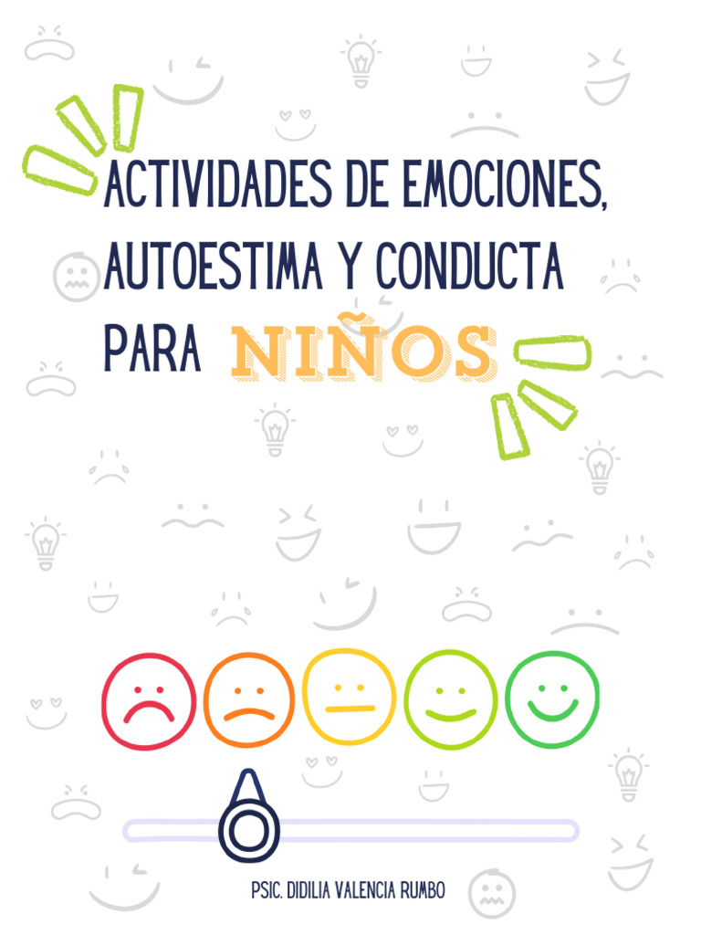 Actividades de Emociones y Autoestima Infantil | PDF | Las emociones ...