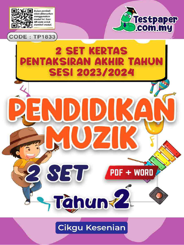 Tp1833 2 Set Pentaksiran Akhir Tahun Pendidikan Muzik Tahun 2 Pat
