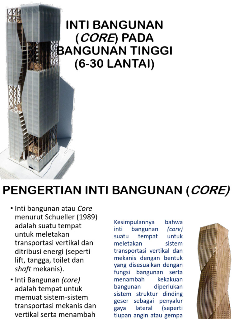 3b - Inti Bangunan (Core) | PDF