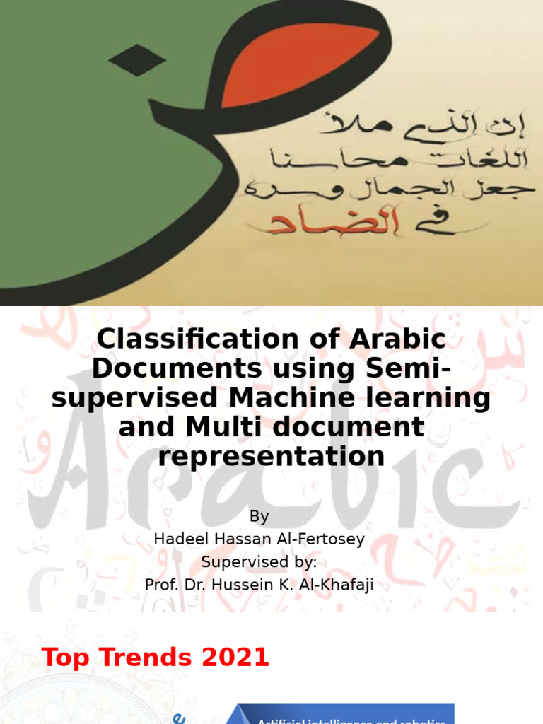 Arabic Document Classification with ML | PDF | Machine Learning ...