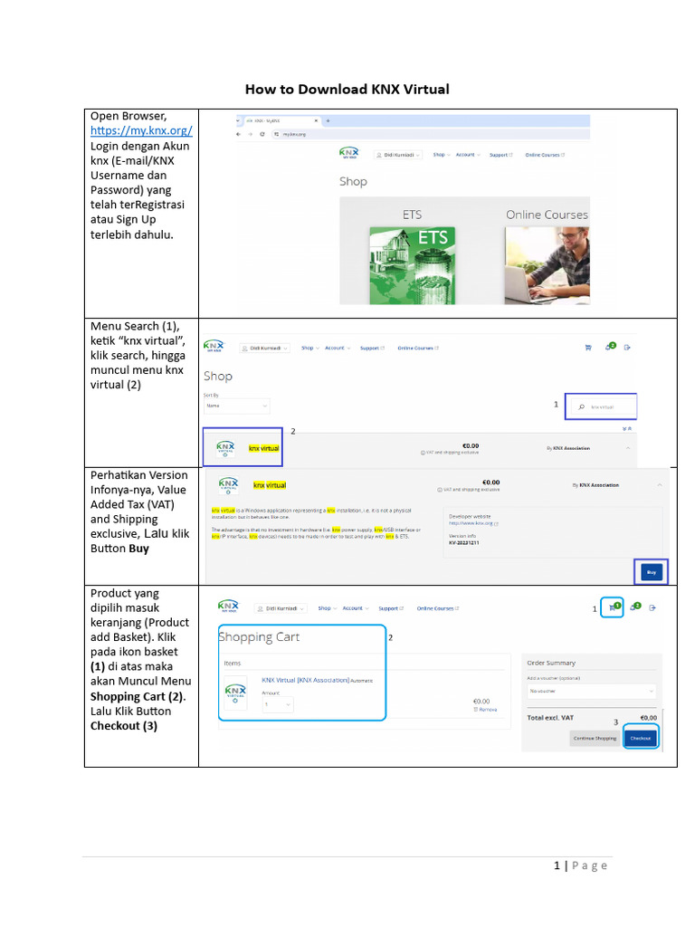 Panduan Download KNX Virtual | PDF