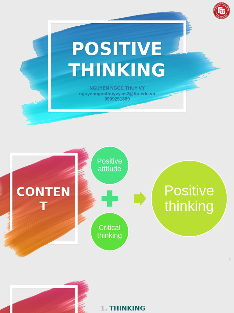 Positive Thinking and Critical Skills | PDF | Thought | Critical Thinking