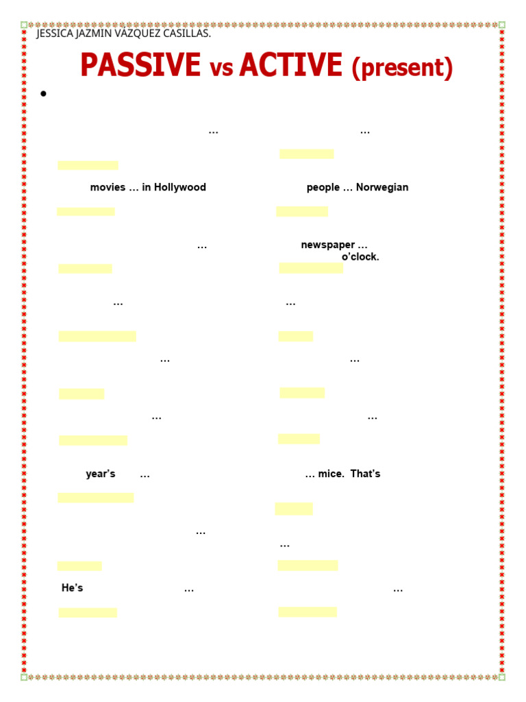 Passive vs Active Voice Quiz | PDF | Language Arts & Discipline