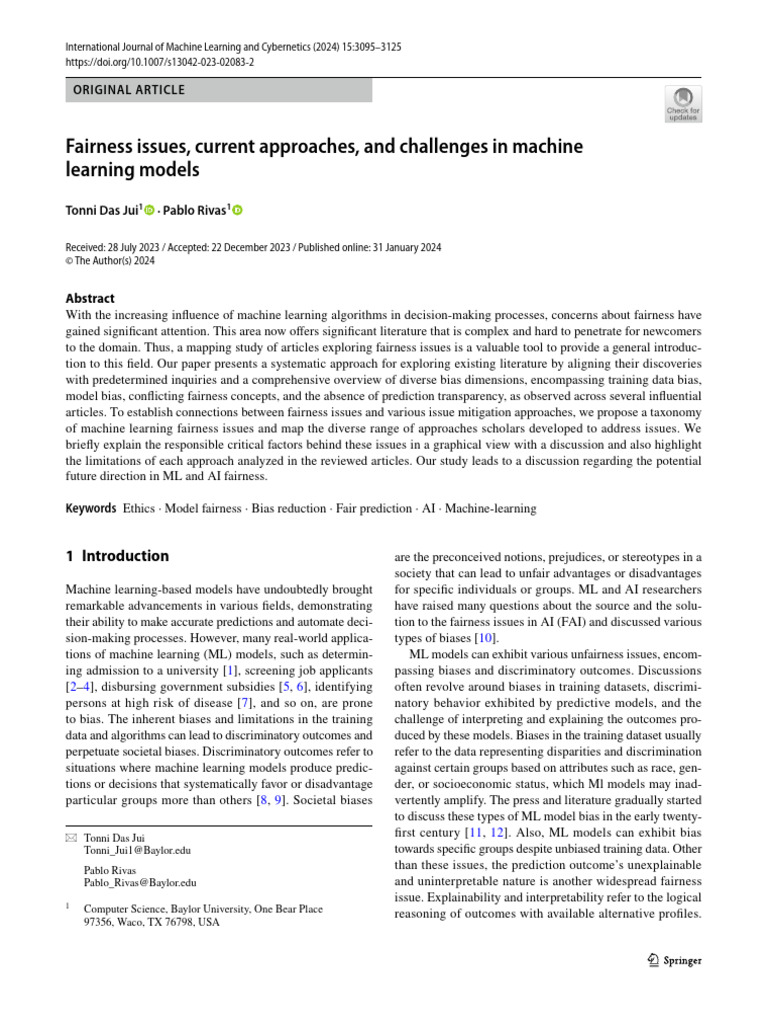 Fairness Challenges in Machine Learning | PDF | Machine Learning ...