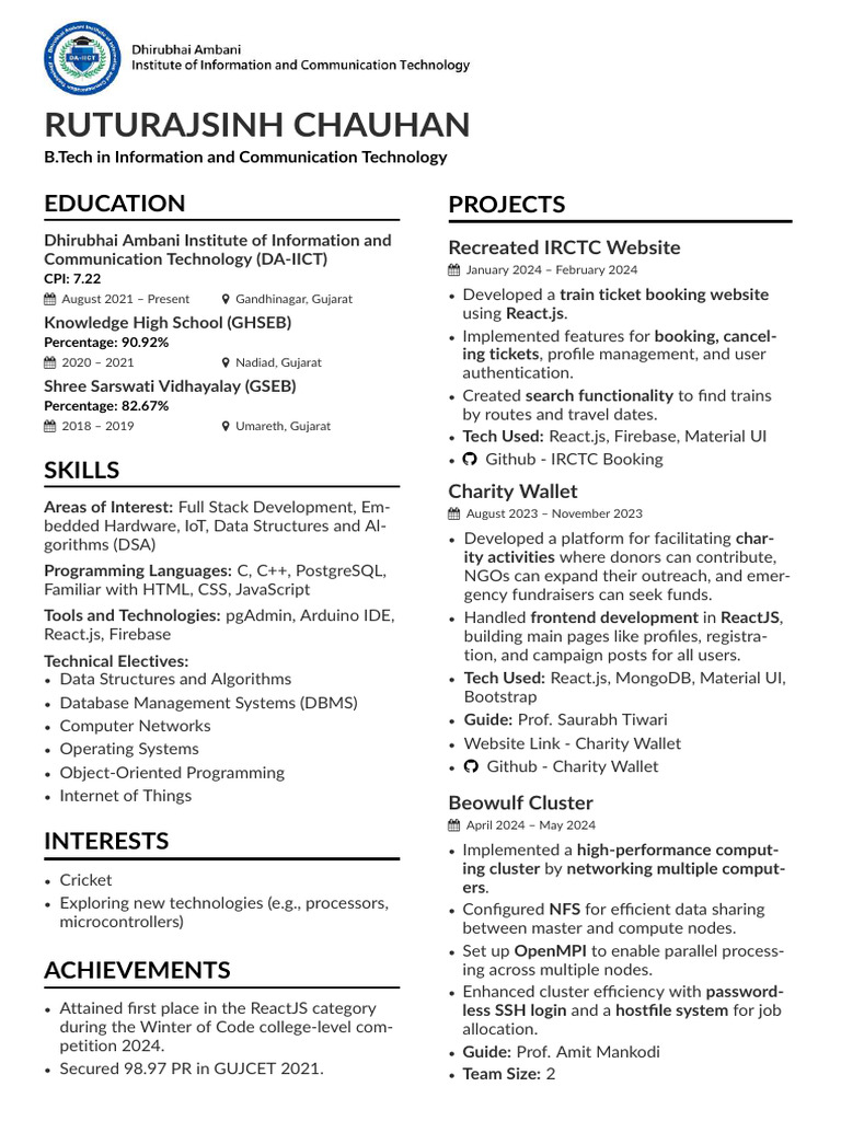 B.Tech Projects in Web Development & HPC | PDF | Computer Cluster ...