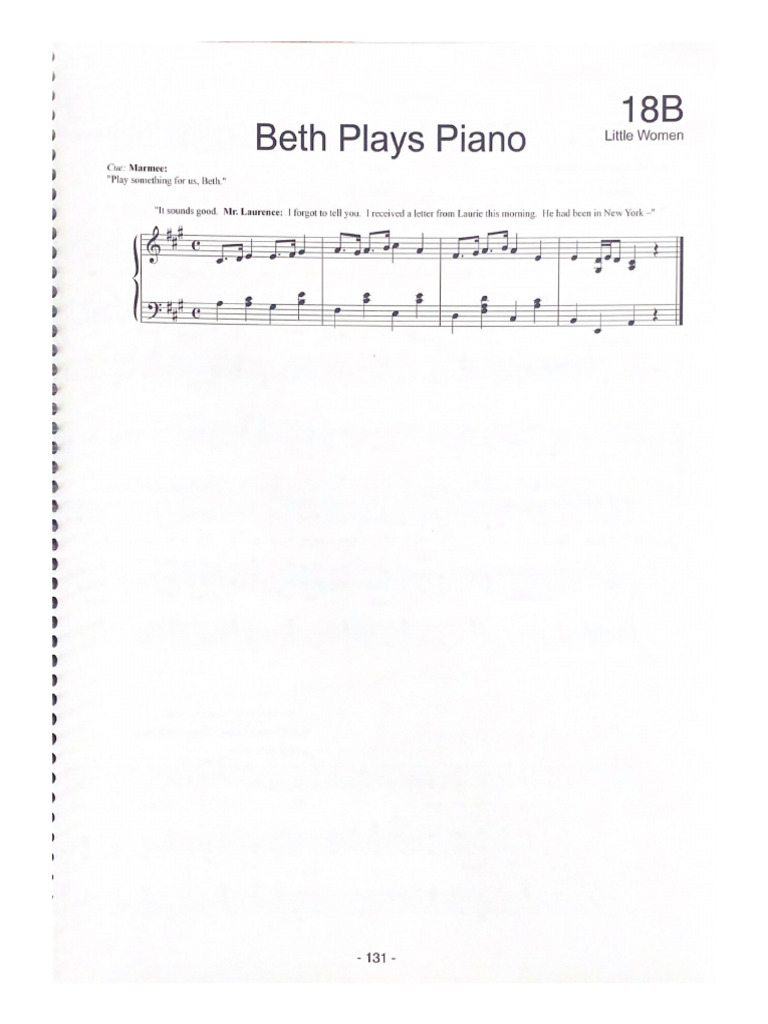Beth Plays Piano | PDF