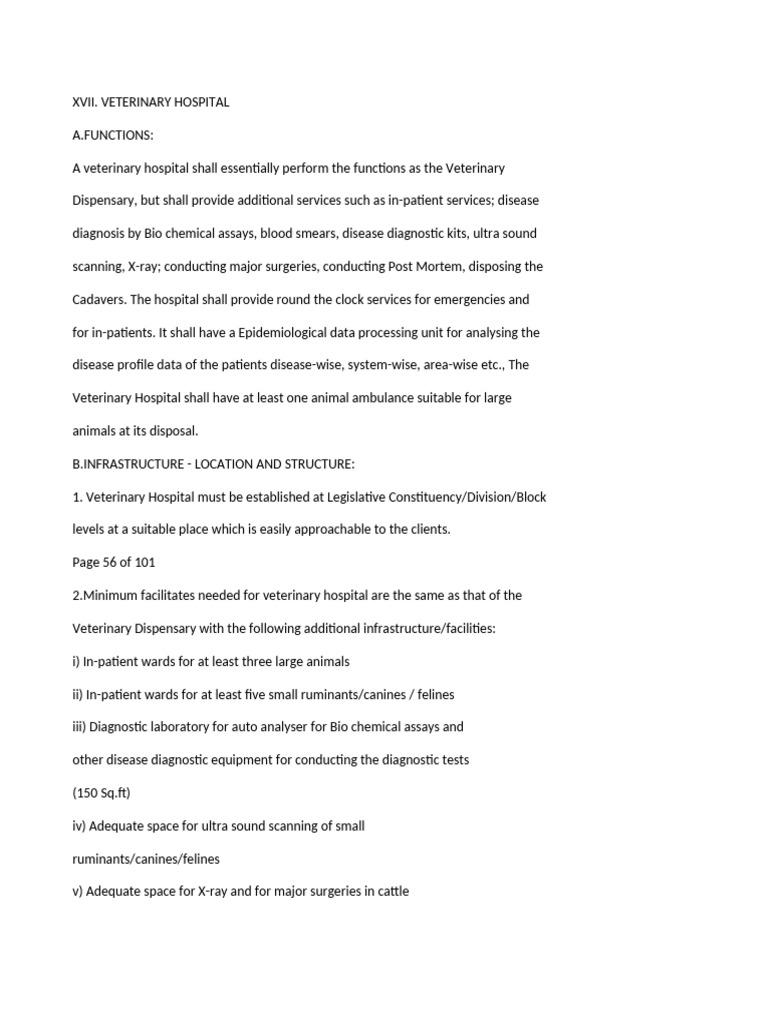 Veterinary Hospital Guide Lines | PDF | Surgery | Vaccines