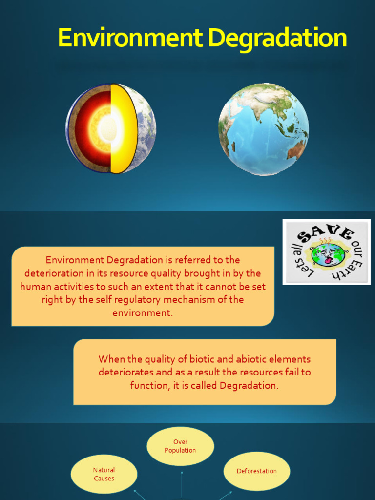 Understanding Environment Degradation | PDF | Waste | Pollution