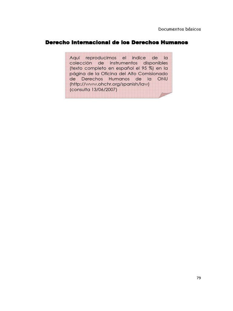 Derecho Internacional de Los Derechos Humanos | PDF | Convenio europeo ...