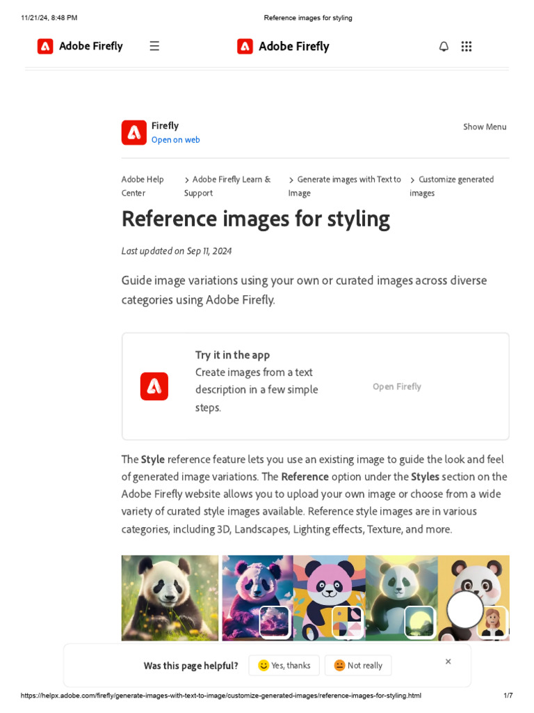 Adobe Firefly Style Reference Guide | PDF | Fashion | Brand