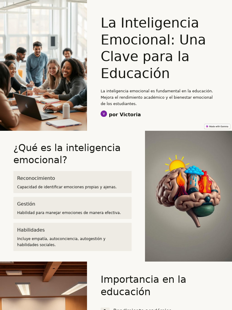 La Inteligencia Emocional Una Clave para La Educacion | PDF | Las ...