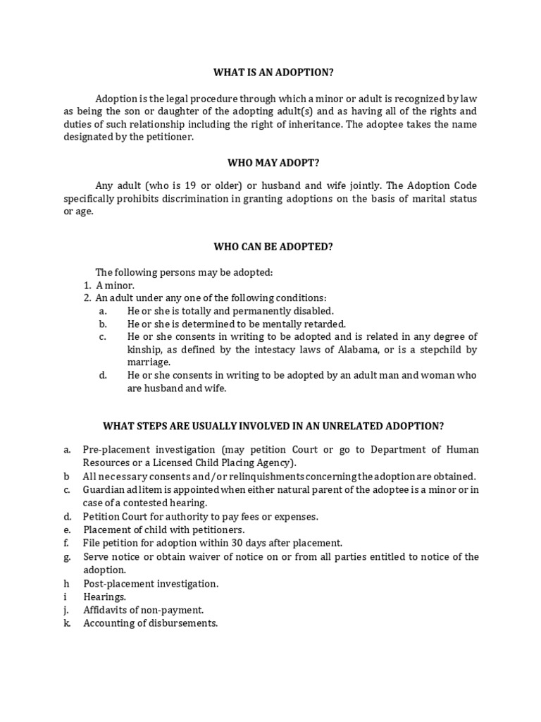 Adoption | PDF | Adoption | Legal Guardian