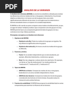 Fórmulas y Ejemplo de Tabla ANOVA | PDF
