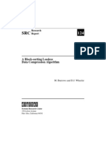 A Block Sorting Lossless Data Compression Algorithm