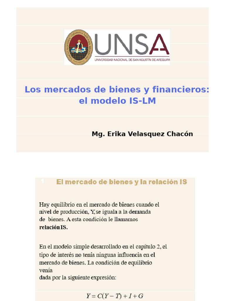 Modelo Is LM e | PDF | La política fiscal | La política monetaria