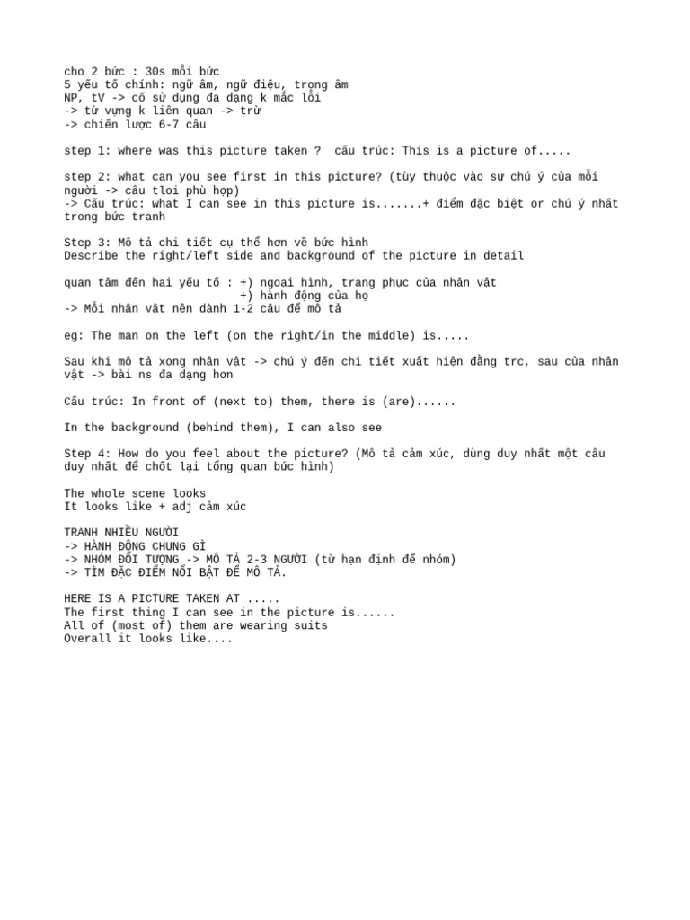 Toeic Speaking Part 2 | PDF