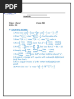 11th Grade Matrix Class Notes | PDF | Algebra | Mathematics