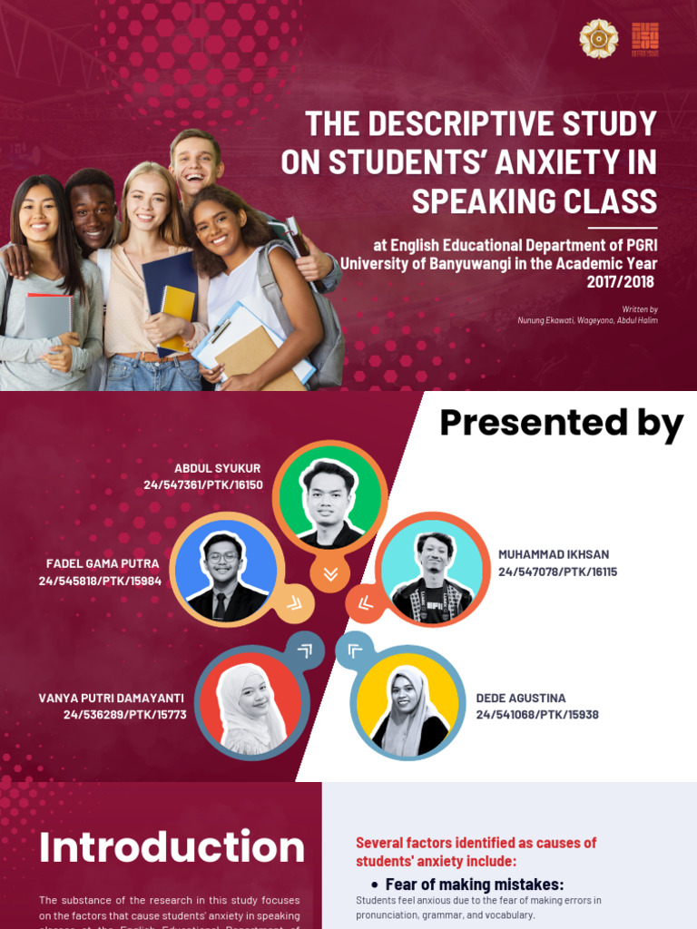 Students' Speaking Anxiety Factors | PDF | Qualitative Research | Analysis