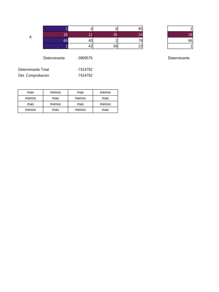 Determinant Calculations Overview | PDF