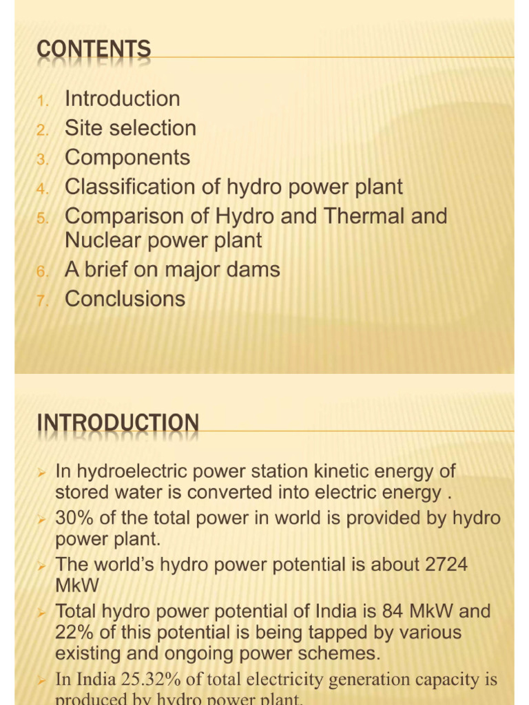 Hydro Power Plant | PDF