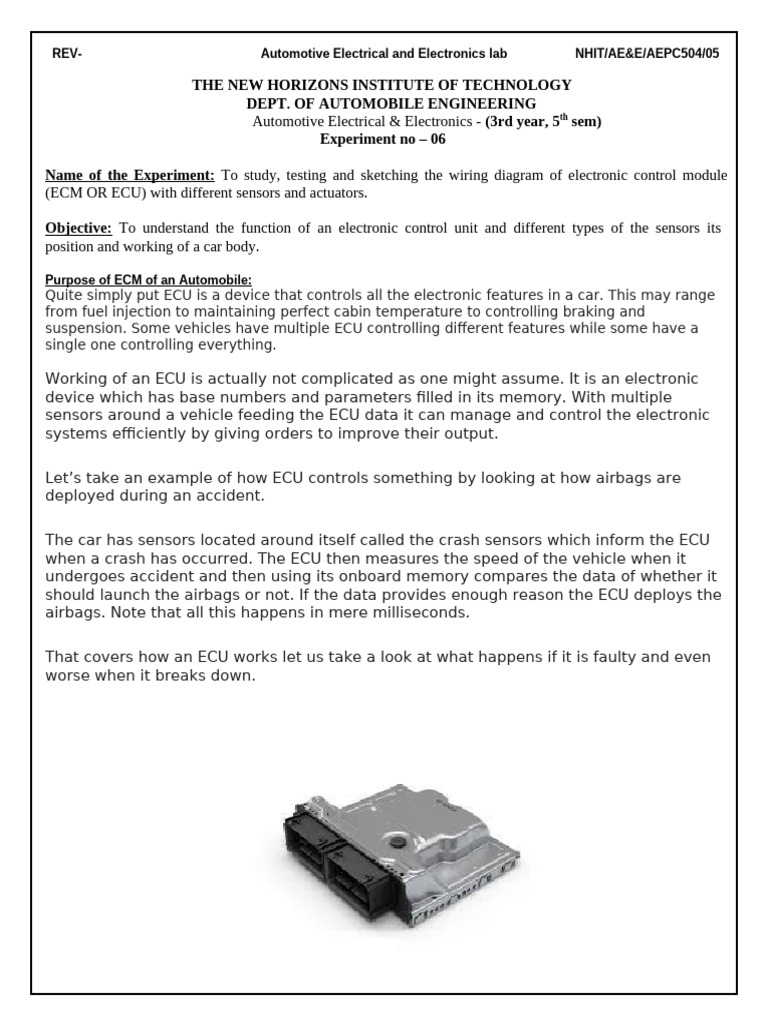 Exp No. 6 | PDF | Throttle | Electrical Resistance And Conductance