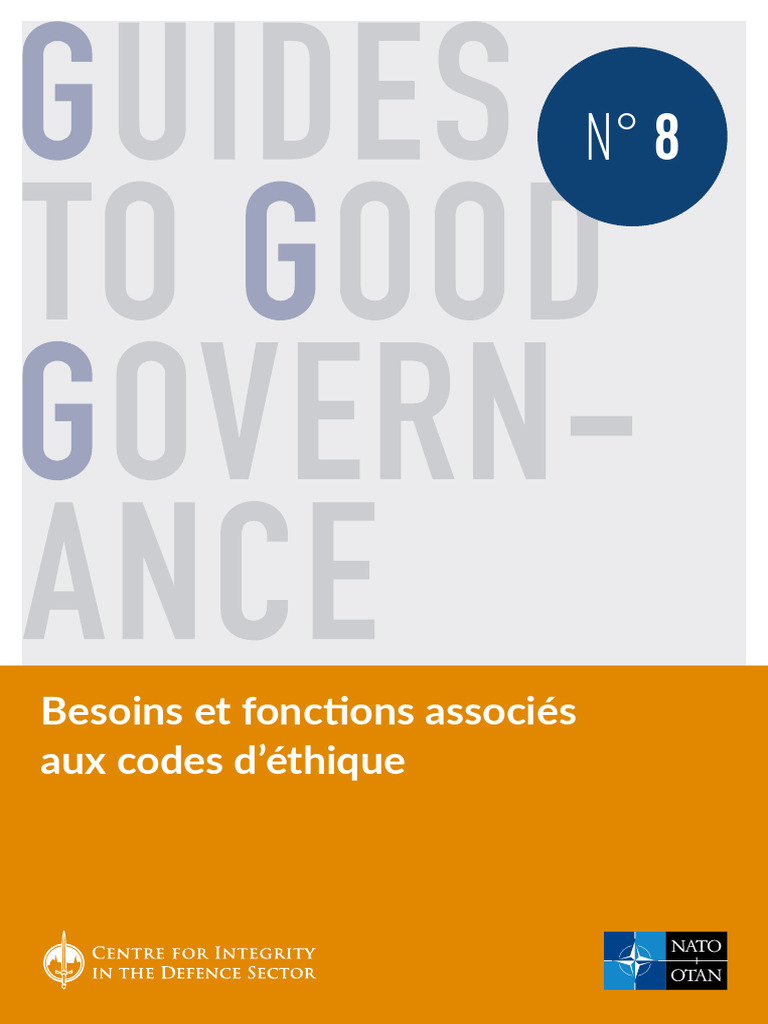 Codes d'éthique et gouvernance publique | PDF | Administration publique ...