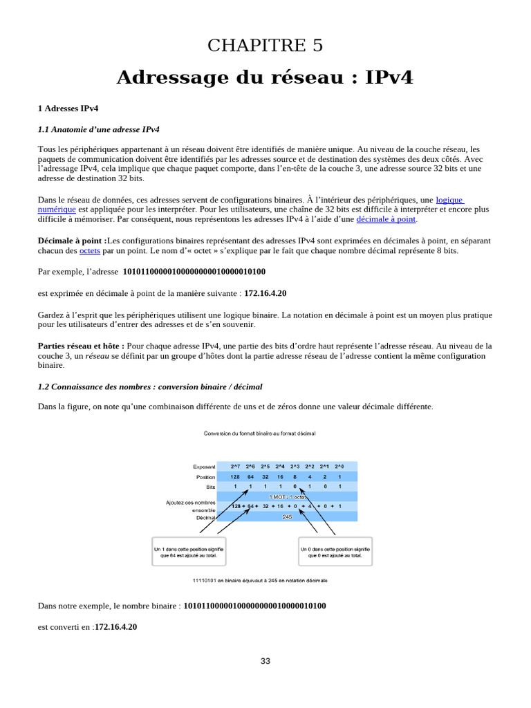 Comprendre l'adressage IPv4 et ses types | PDF | Adresse IP | I Pv6