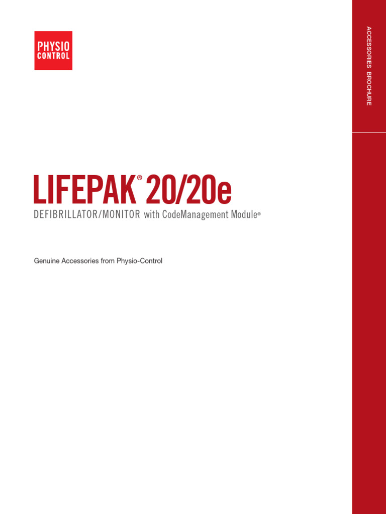 Lifepak20e Accessory Catalog | PDF | Cardiology | Cardiac Electrophysiology