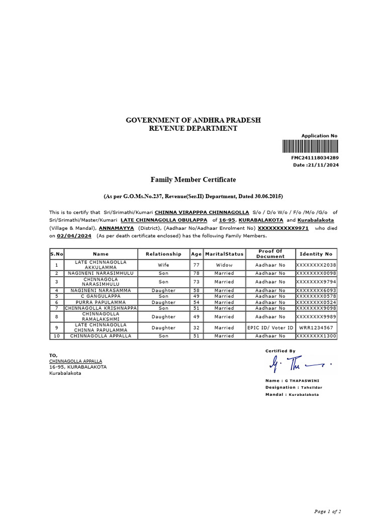 Family Member FMC241118034289 | PDF