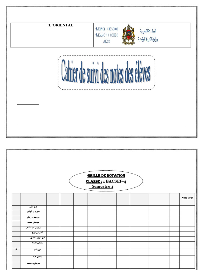 Cahier de Note s2 | PDF