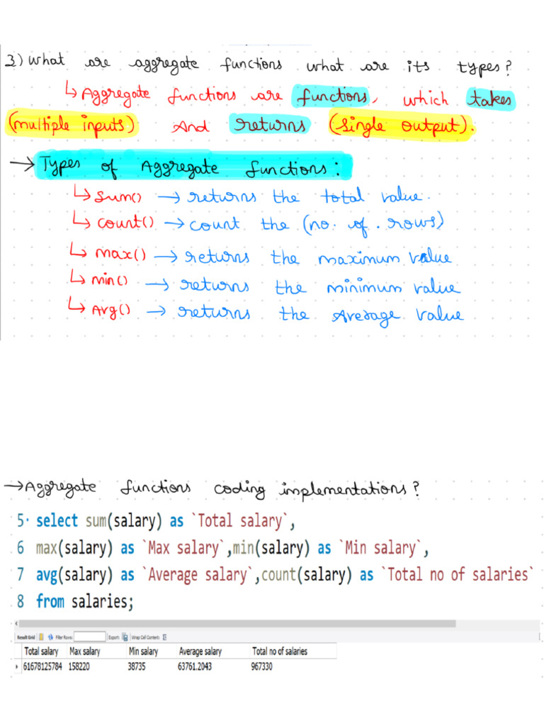 Aggregate Functions and Groupby | PDF