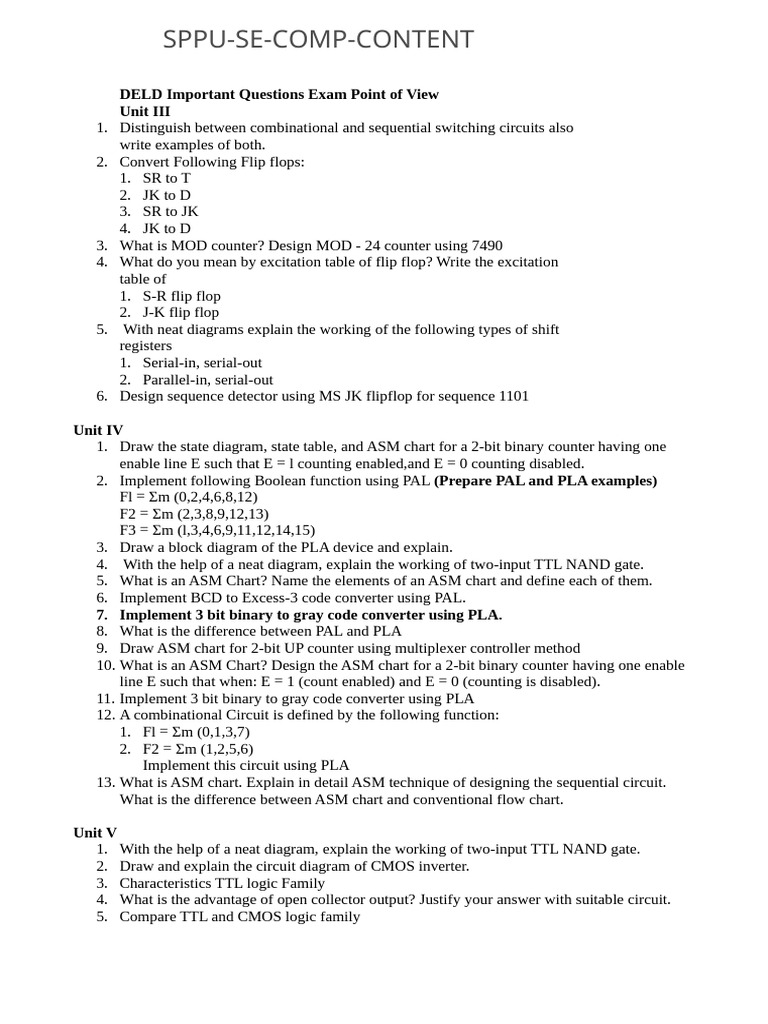 DELD IMP | PDF | Logic Gate | Central Processing Unit