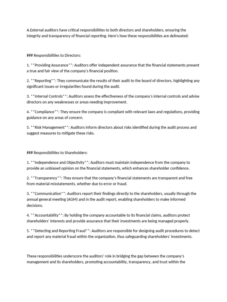 A.External audi-WPS Office | PDF | Audit | Internal Control