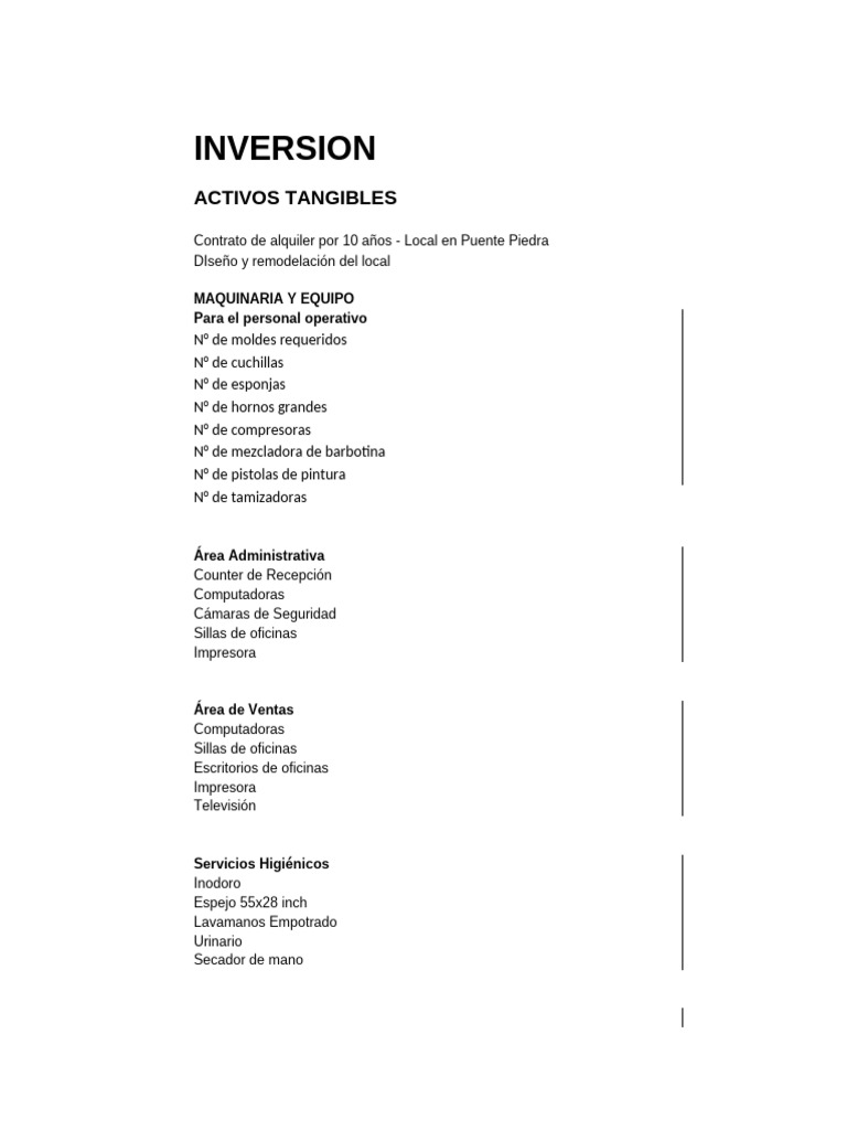 Inversión Inicial | PDF | Informática | Software