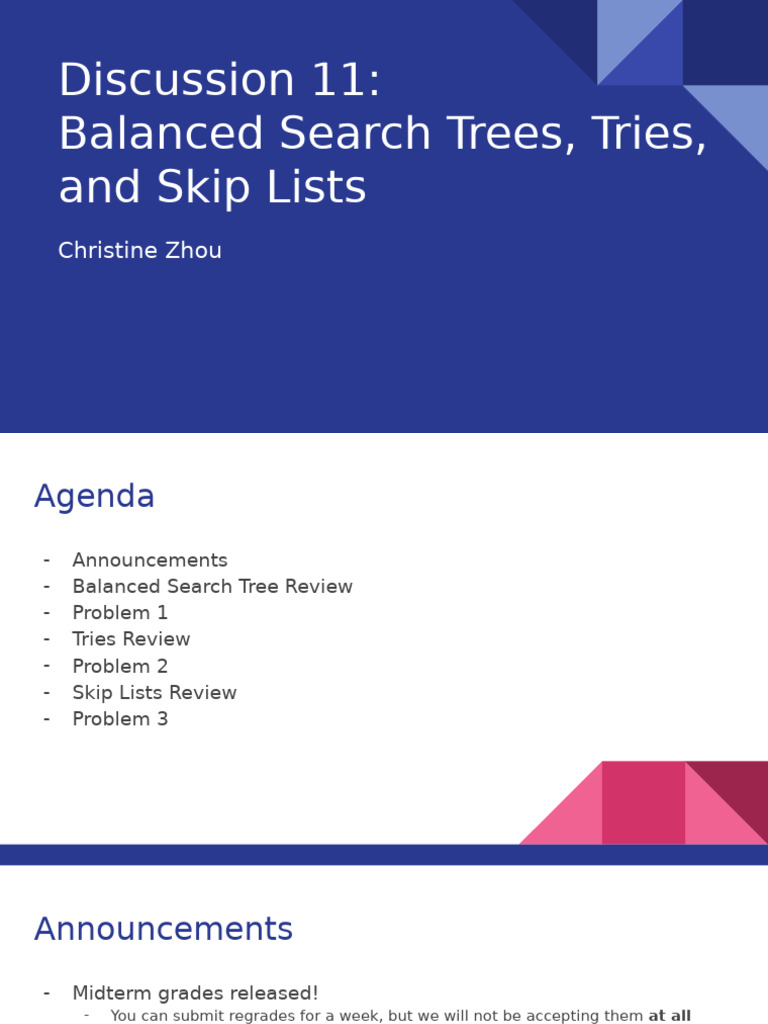 CS61B: Trees, Tries, and Skip Lists | PDF | Algorithms | Algorithms And ...